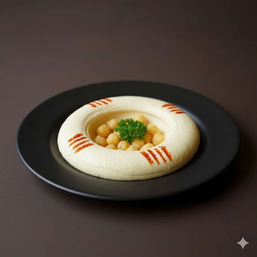 hummus la farfurie