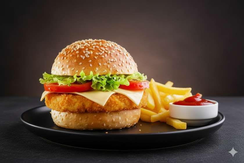 Cheeseburger de Pui