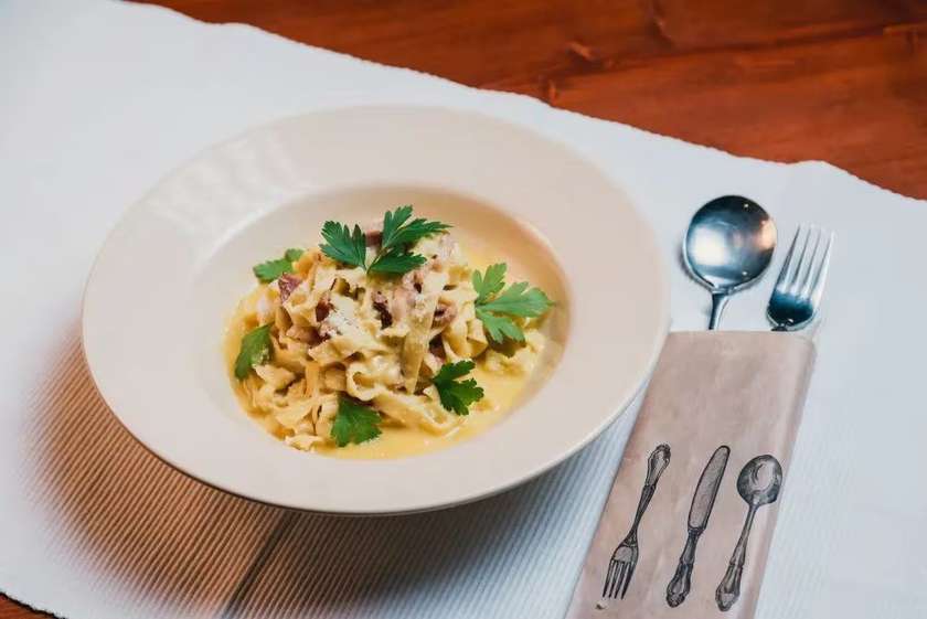 Tagliatelle carbonara