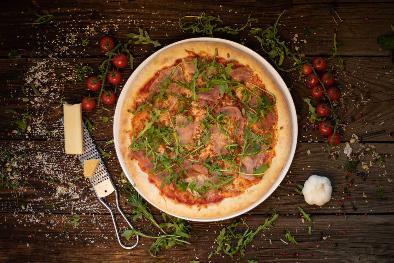 Pizza prosciutto crudo & rucola