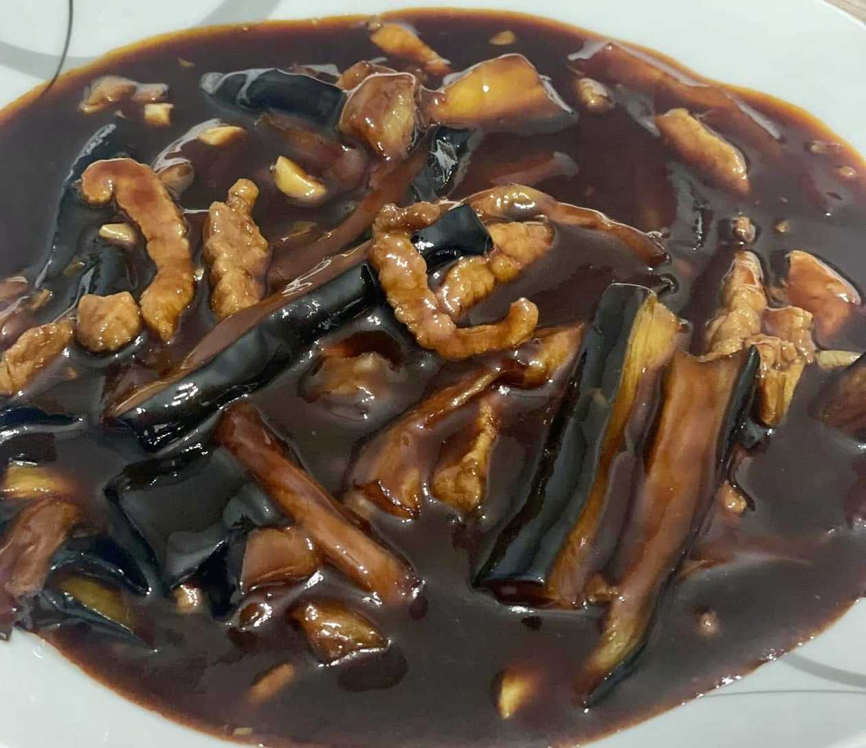 Vinete in Sos Chinezesc cu Carne de Porc