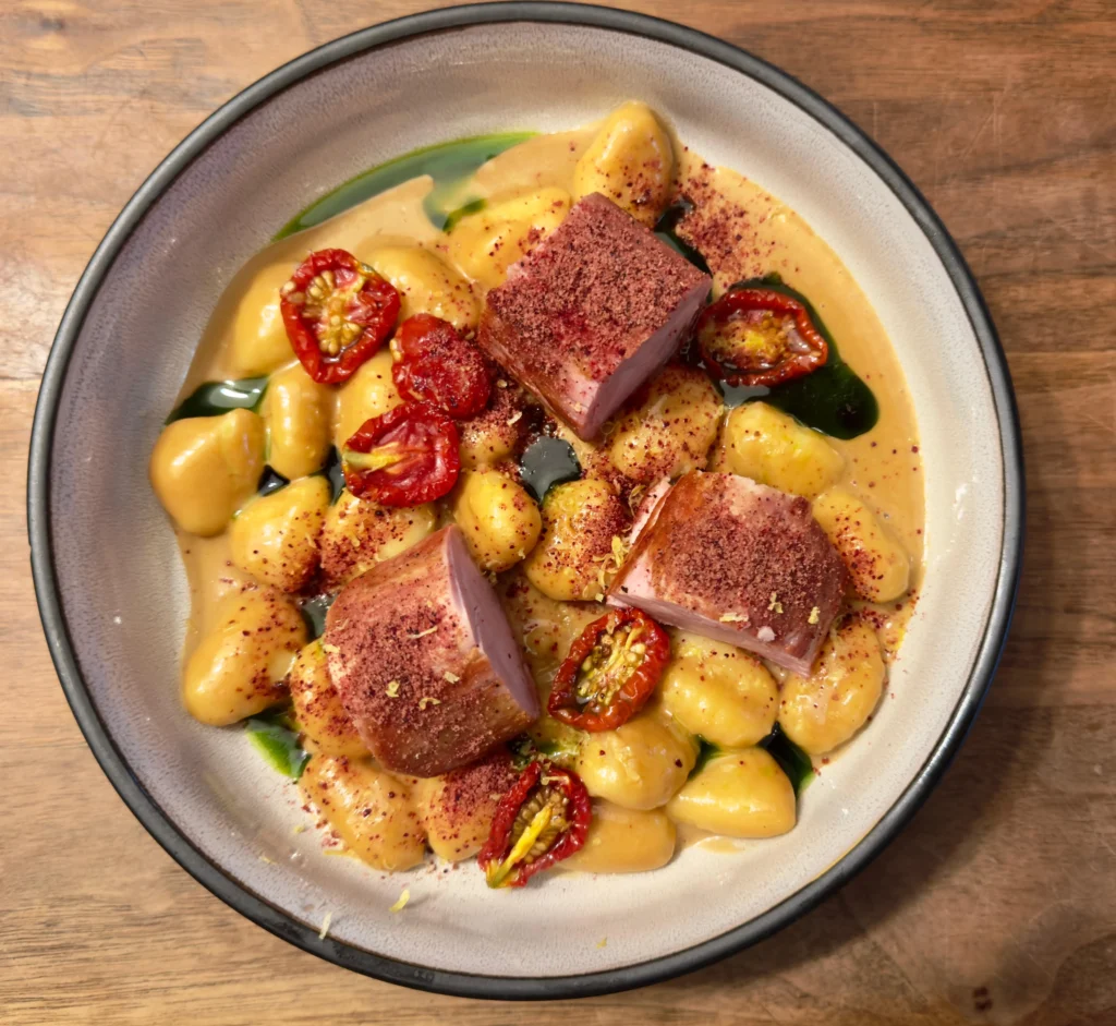 Muschiuleț de porc cu gnocchi