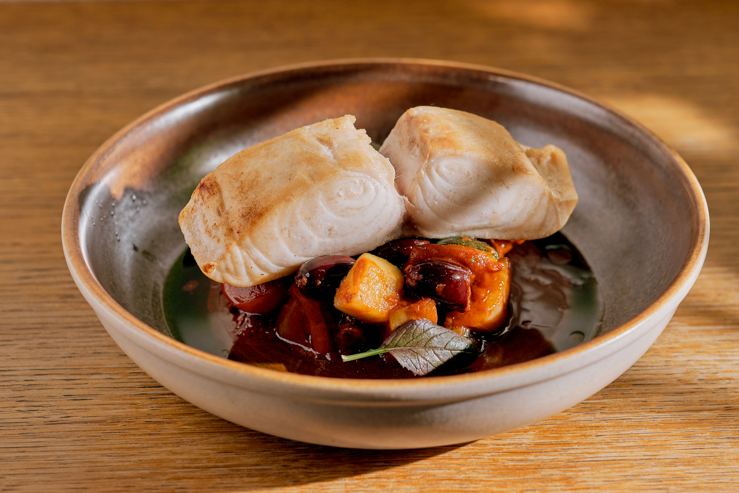 Butterfish cu legume în stil sicilian