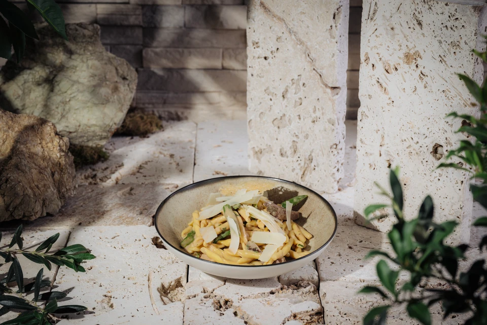 Pasta con straccetti di manzo