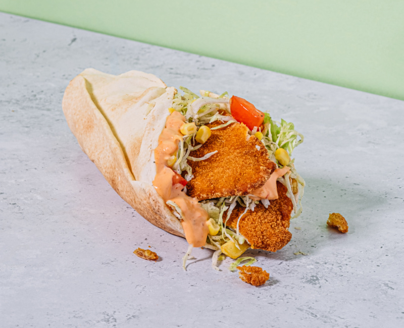 Snițel samurai la lipie