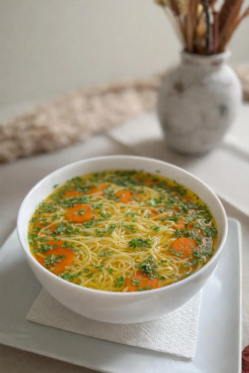 Supă de Pui cu Tăiței