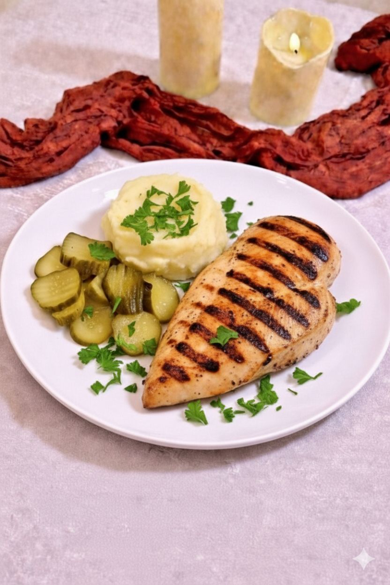 Piept de Pui la Grill cu Piure