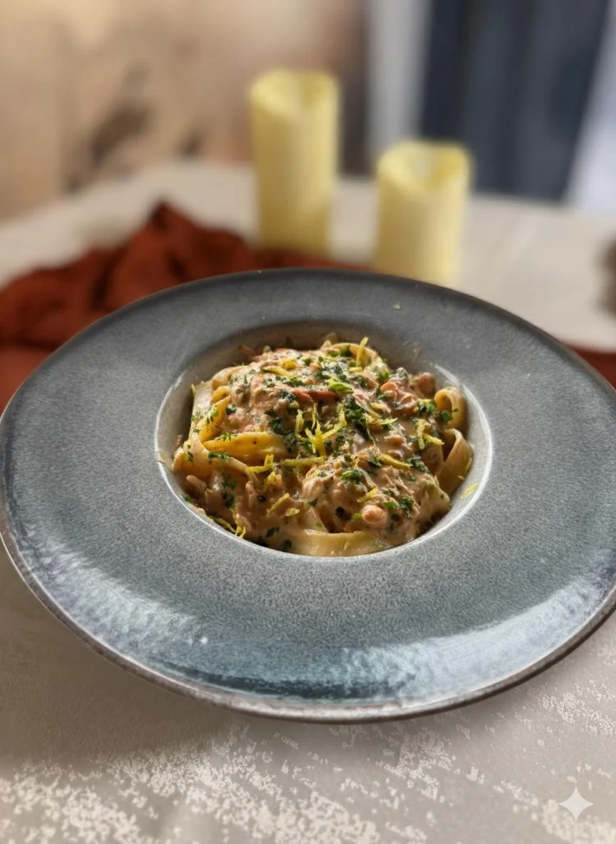 Tagliatelle cu Somon