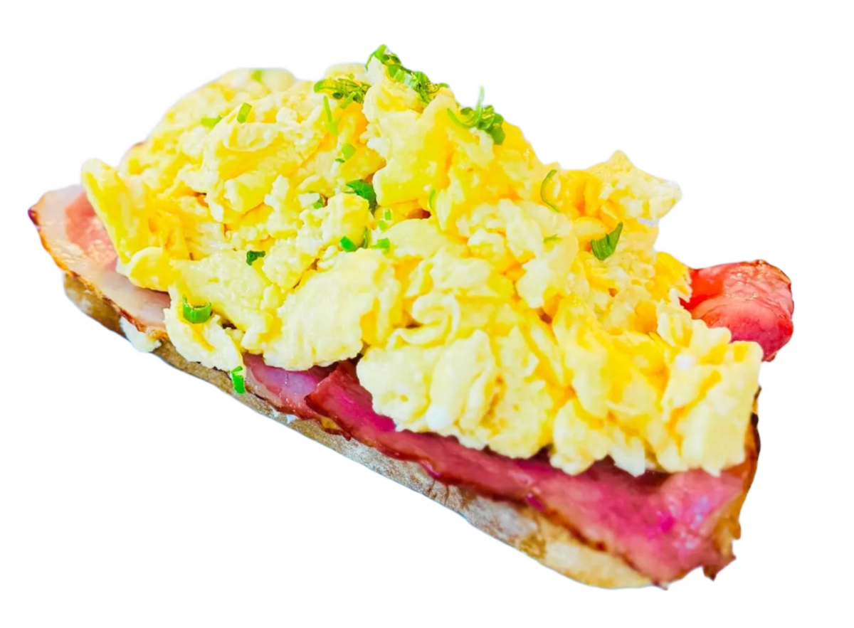 Scrambled eggs cu bacon