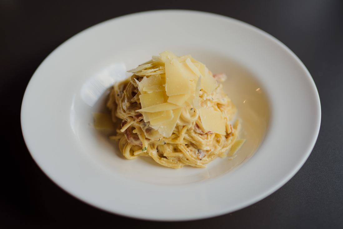 Spaghetti Funghi Carbonara