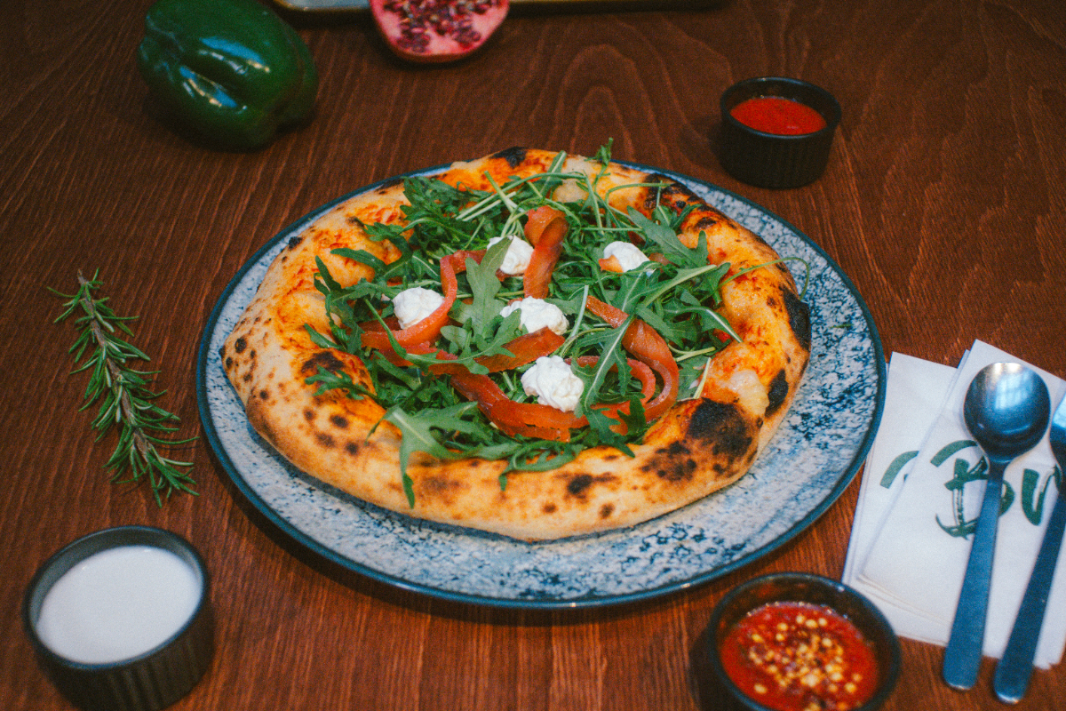 Pizza Nordica cu Somon Gravlax