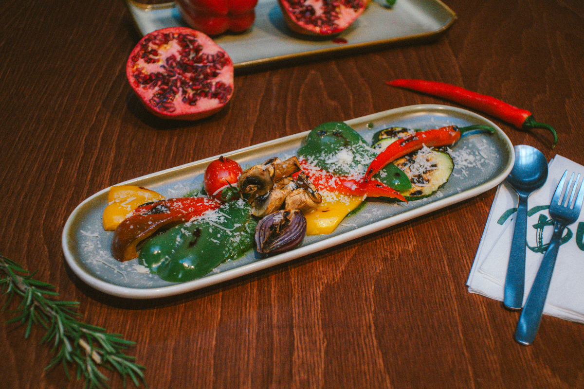 Legume Coapte pe Gratar cu Pesto & Parmezan