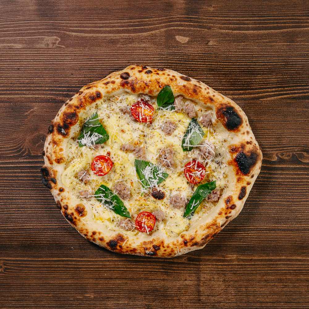 Pizza Patate e Salsiccia