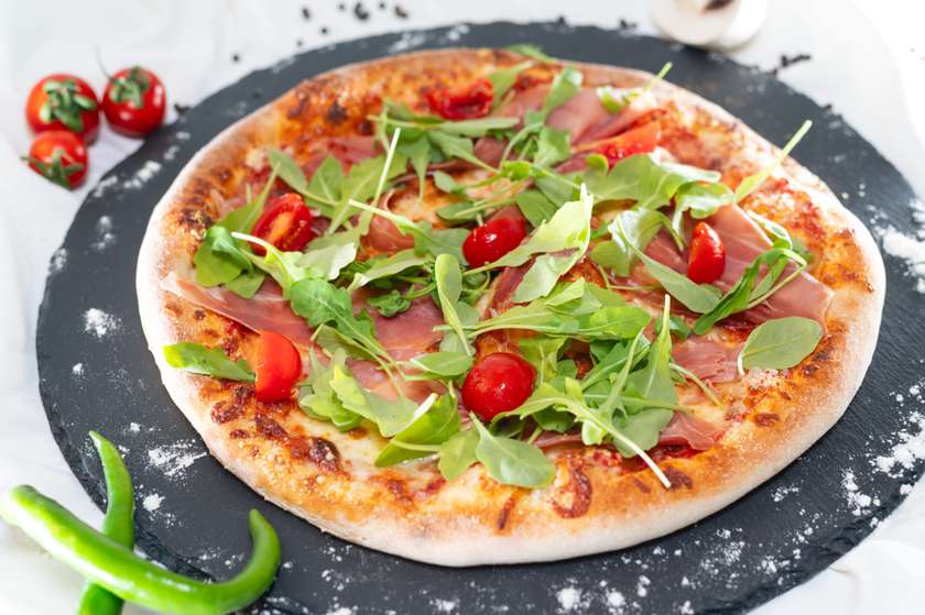 Pizza Crudo e Rucola