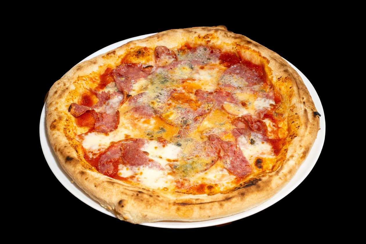 Pizza Gorgonzola e Salame