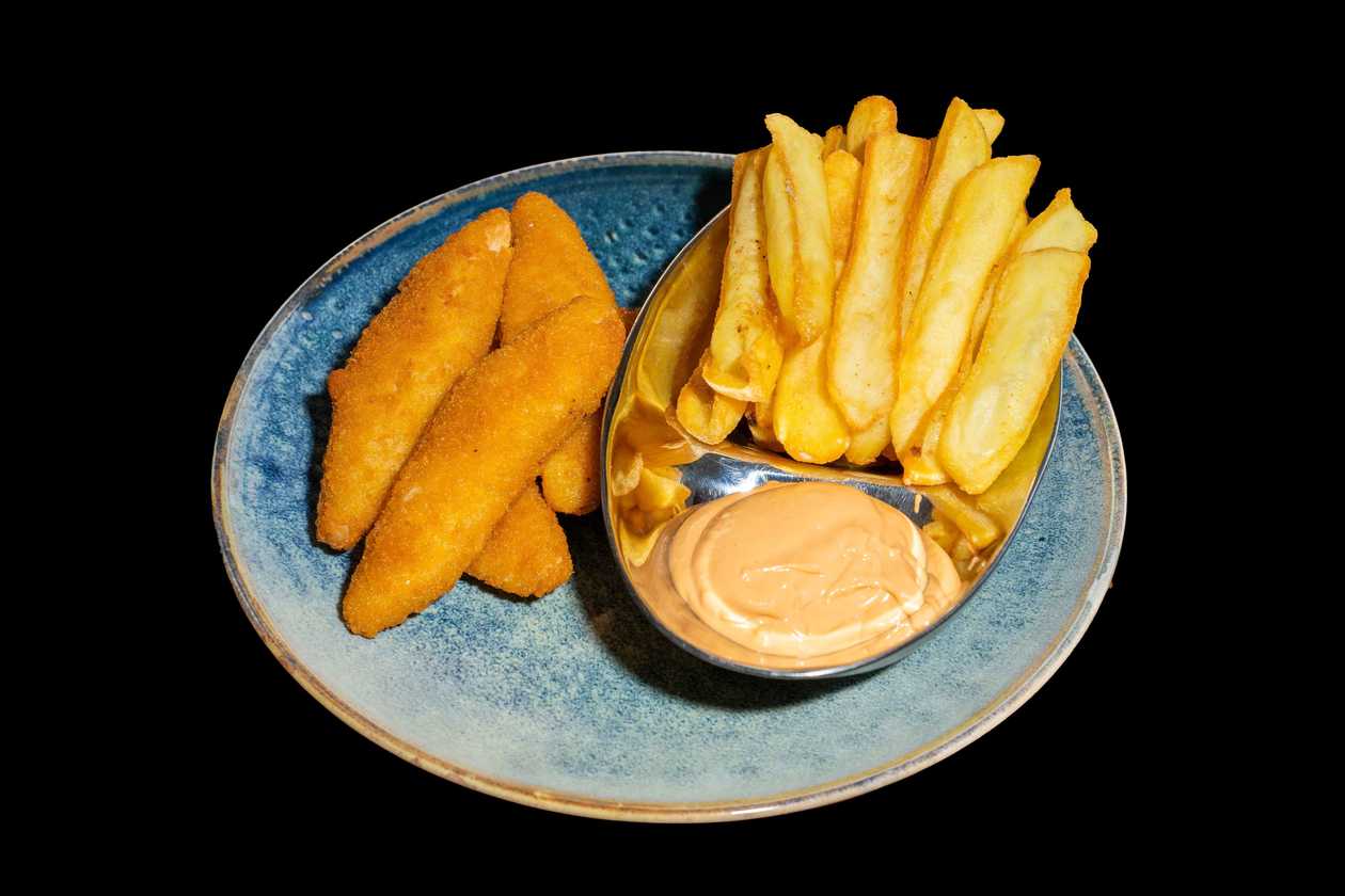 Crispy Piept Pui, Cartofi Dipsters, Sos Antony