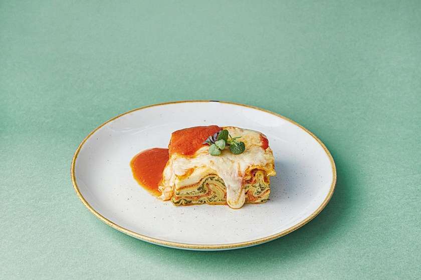 Lasagna cu Ciuperci si Spanac