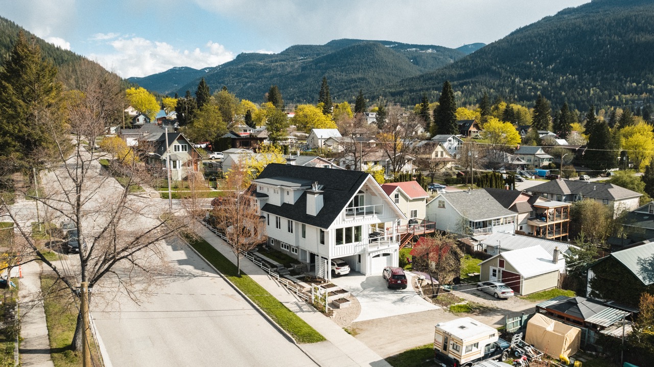 Uphill neighbourhood in Nelson BC