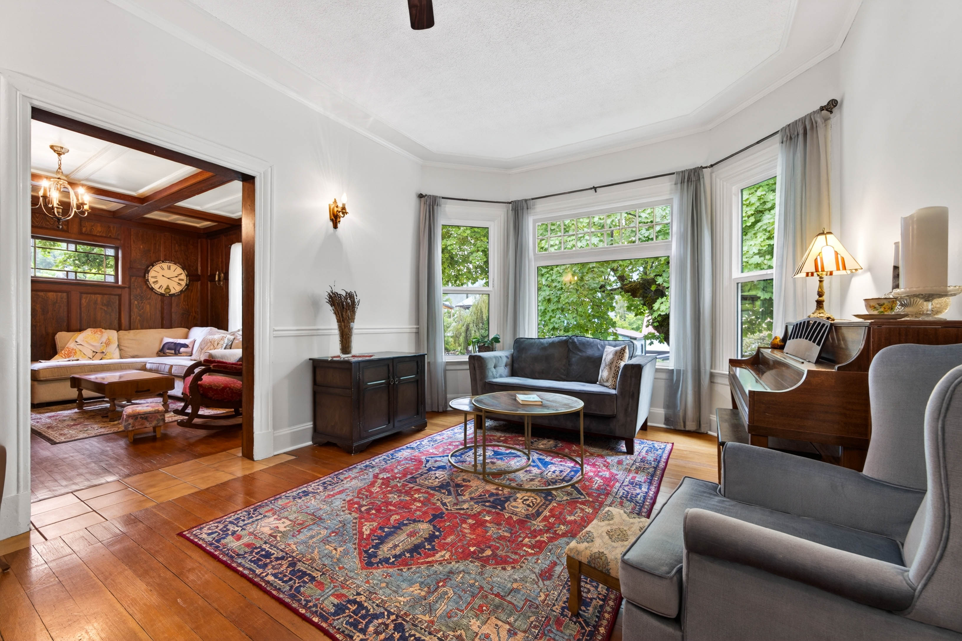 Living room at 502 Houston Street