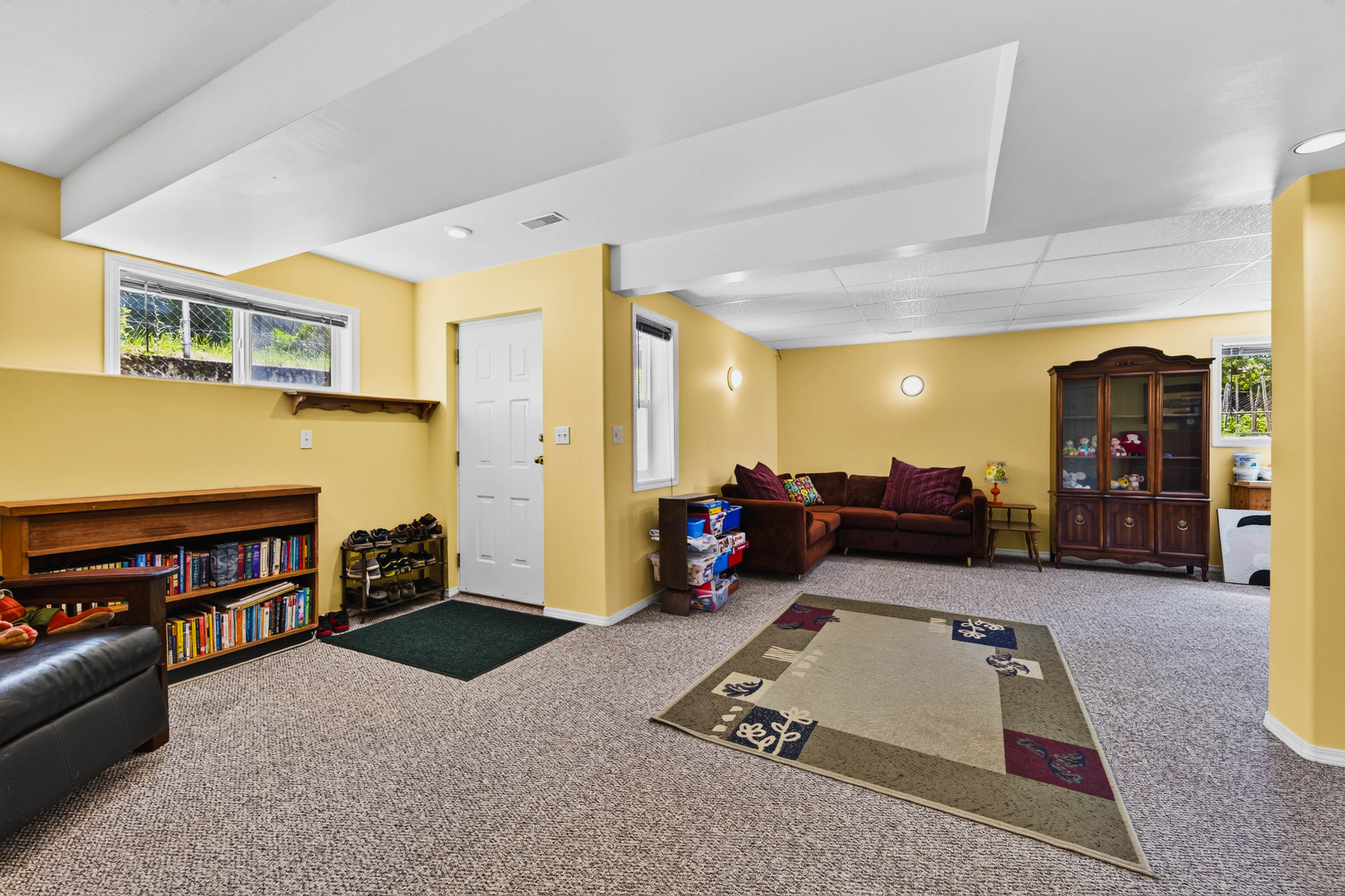 Finished lower level family room