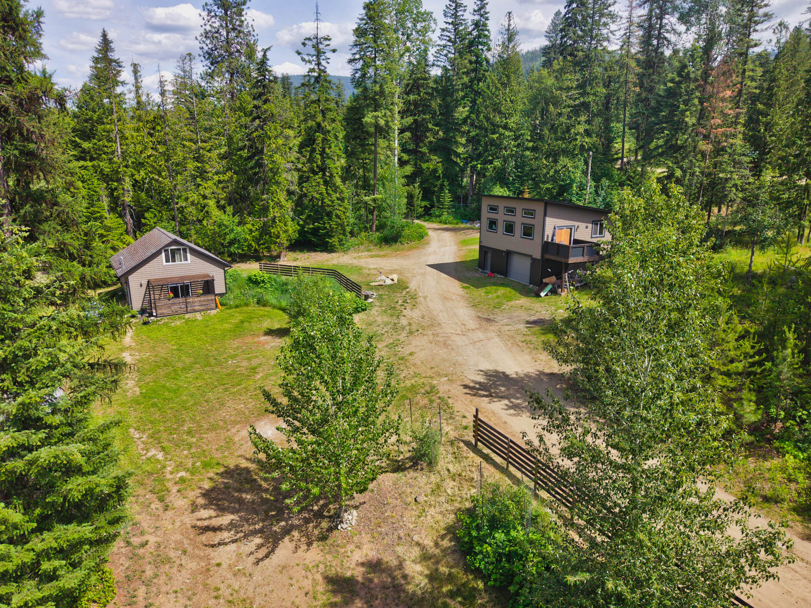 Aerial view of the estate