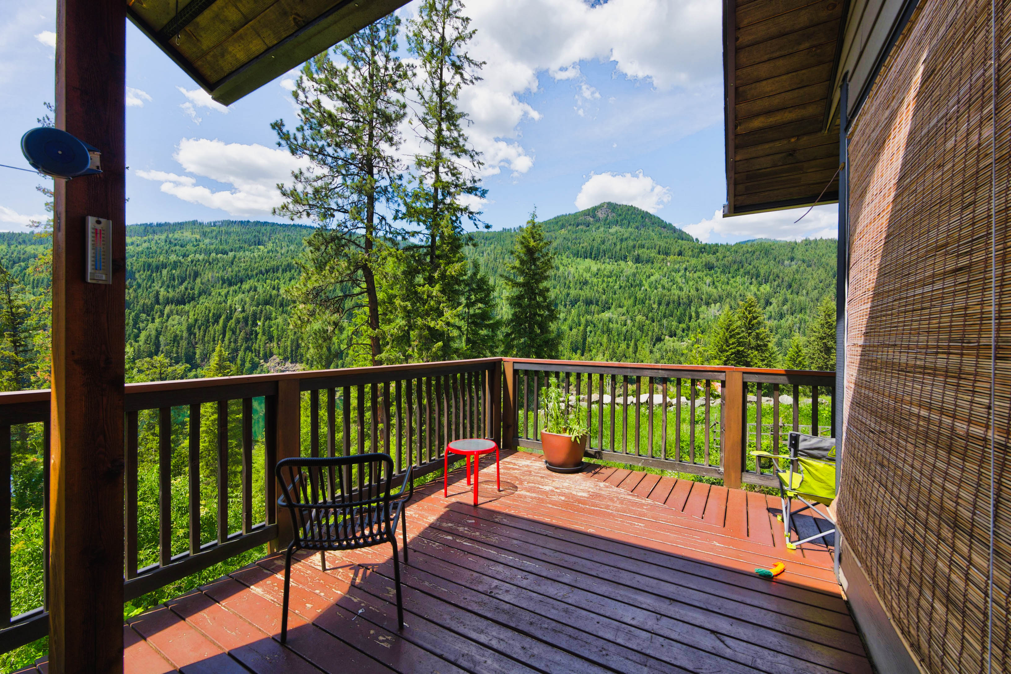 Deck with mountain view
