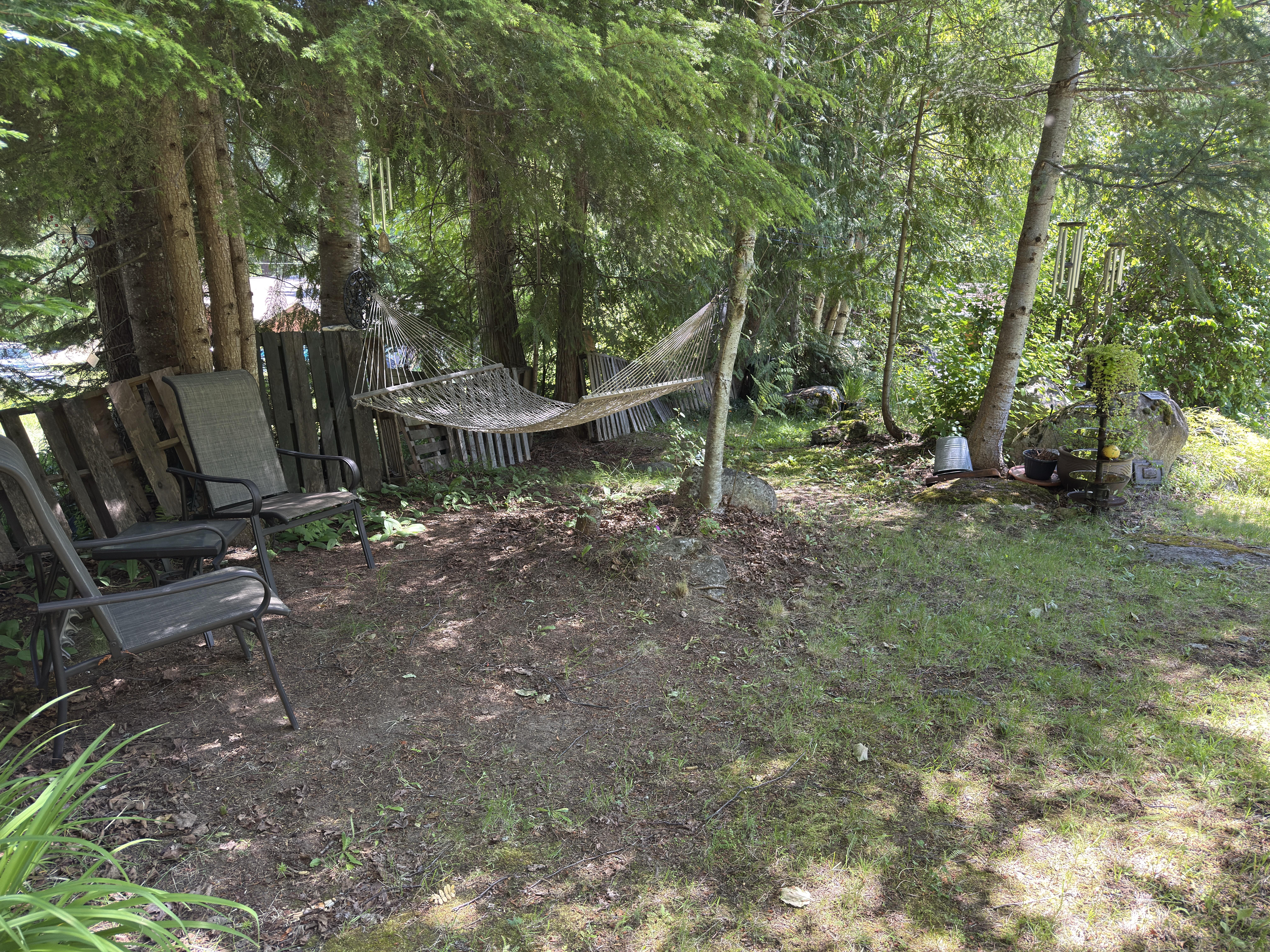 Hammock beneath mature trees at 7077 Beggs Road
