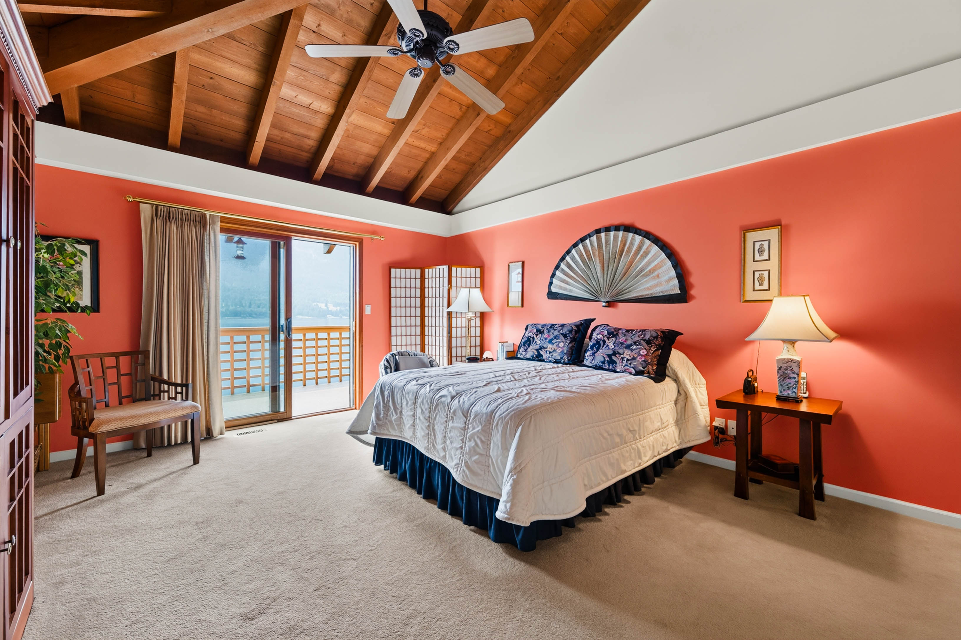 Spacious primary bedroom at 6714 Highway 3A