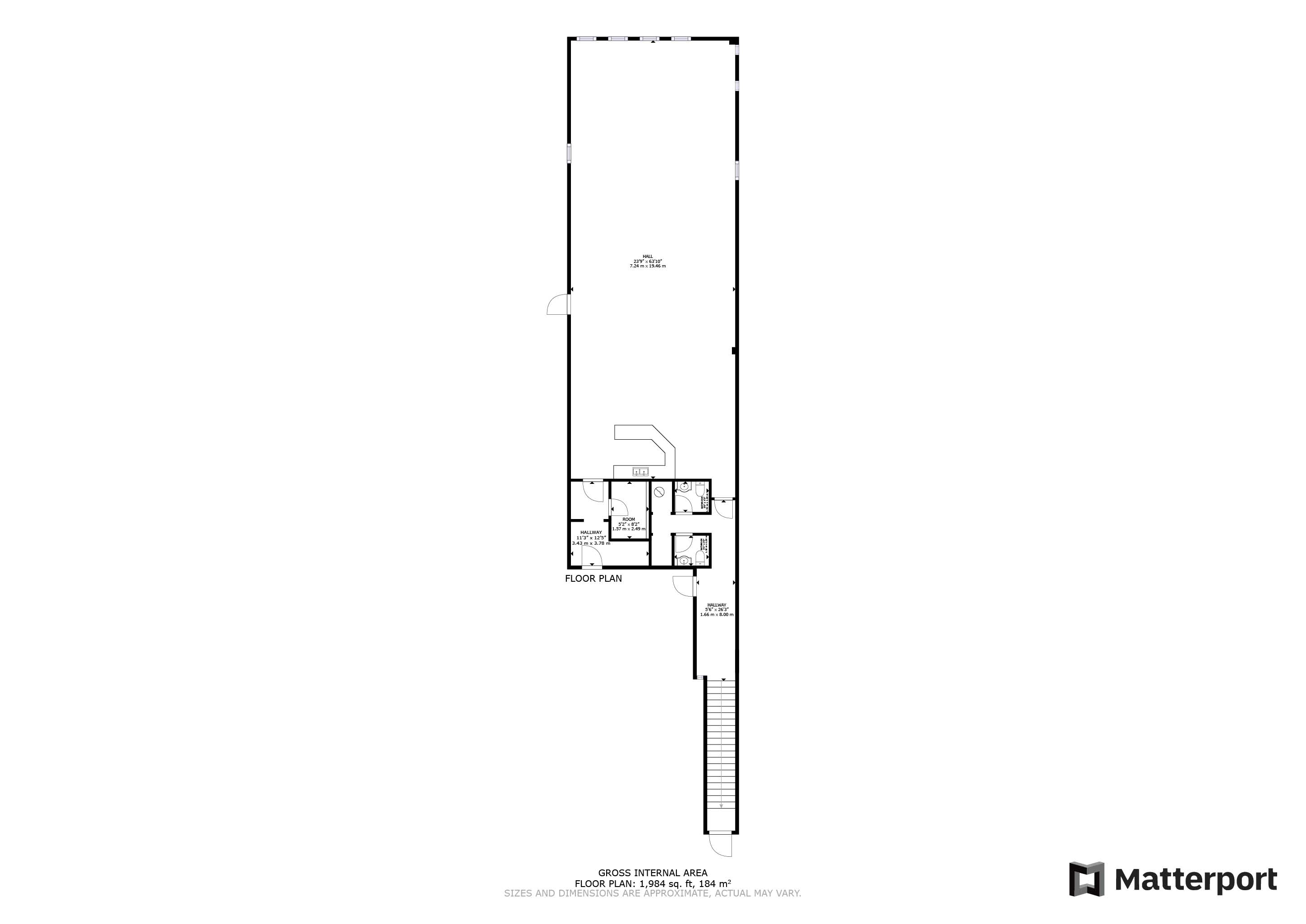 Floor plan for 2-533 Baker Street Nelson BC