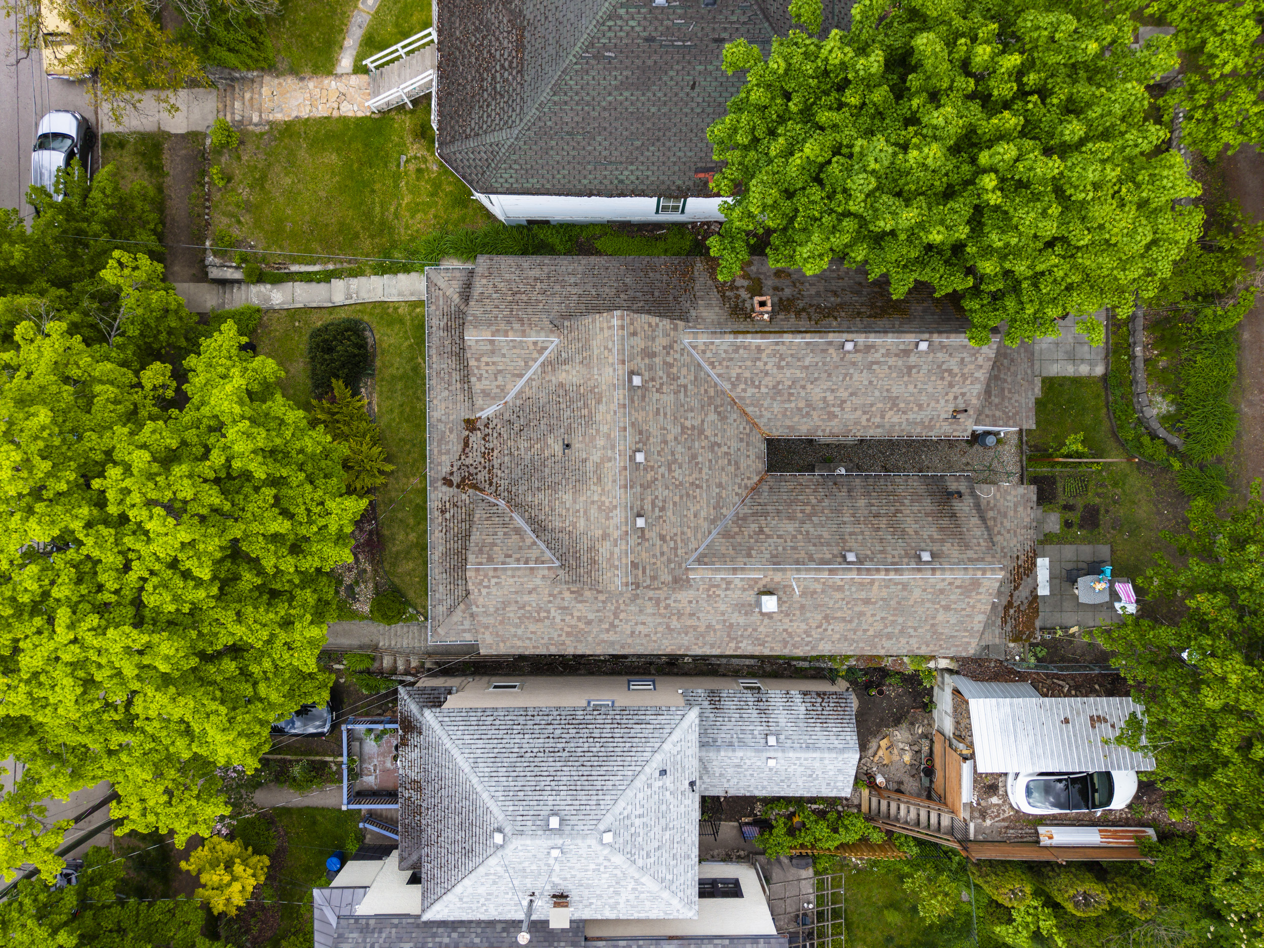 Overhead view of the Carbonate Street duplex
