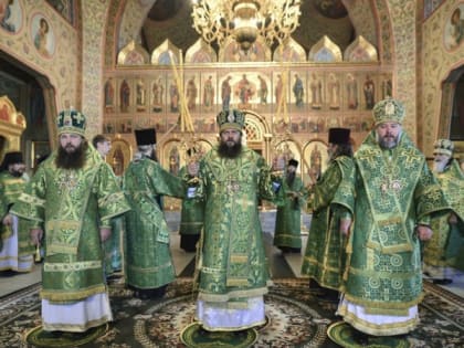 Епископ Матфей принял участие в торжествах в день памяти прп. Сергия Радонежского в Гефсиманском Черниговском скиту