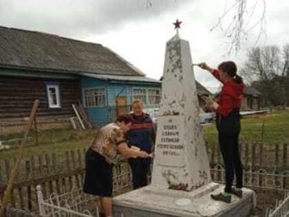 Благоустройство памятника погибшим воинам