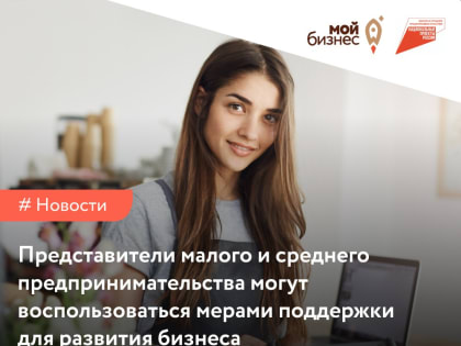 Представители малого и среднего предпринимательства могут воспользоваться мерами поддержки для развития бизнеса