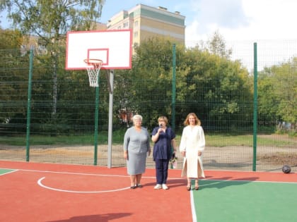 В ивановской средней школе №7 открыли спортивную площадку