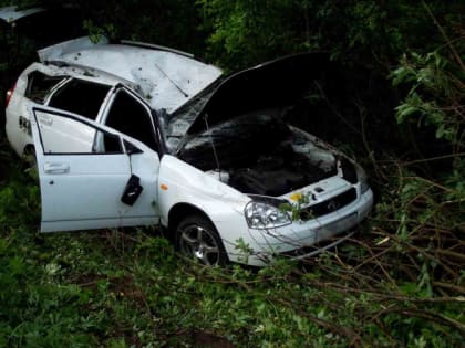 Водитель в Ивановской области уснул за рулем и опрокинул машину