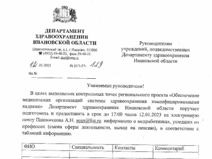 Светлана Москвина нашла медицинский кадровый резерв