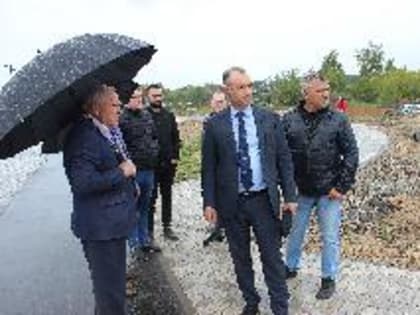 В Кинешме продолжается благоустройство территории стрелки рек  Волги и Кинешемки