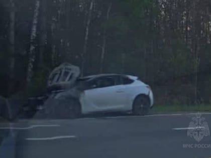Пожар иномарки в Вичугском районе