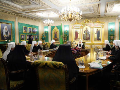 В Москве состоялось заседание Священного Синода Русской Православной Церкви