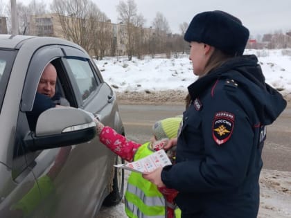 Кинешемская Госавтоинспекция совместно с дошкольниками провели акцию «Пристегни меня!»
