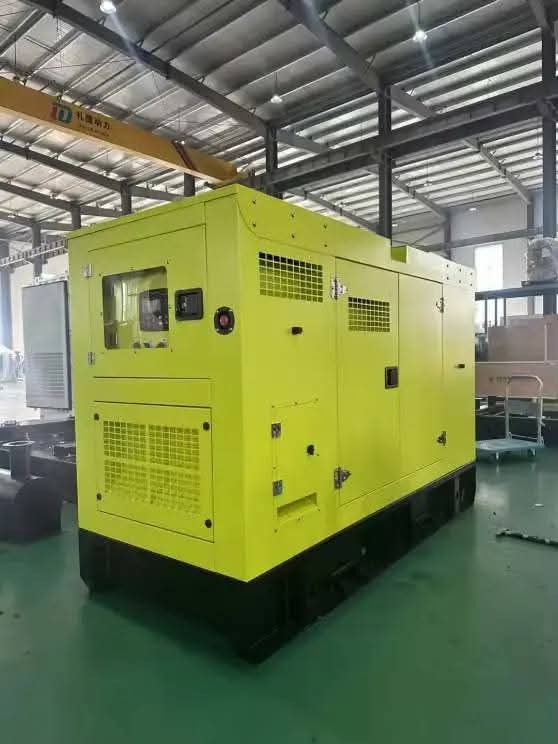 Lime-Green Industrial Diesel Generator