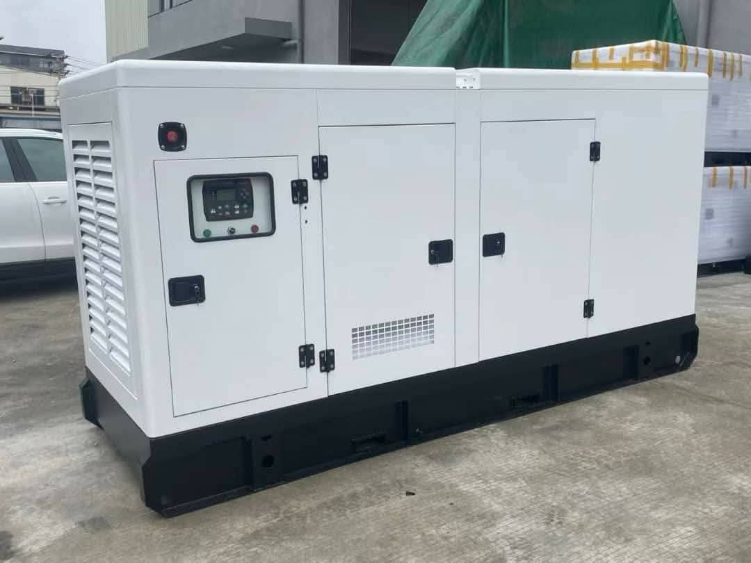 White Industrial Diesel Generator