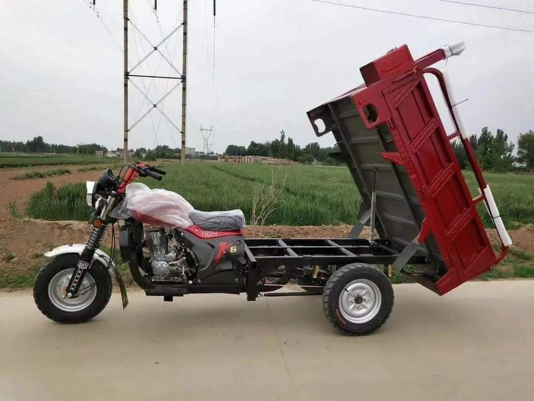Red Cargo Tricycle Dump Tricycle