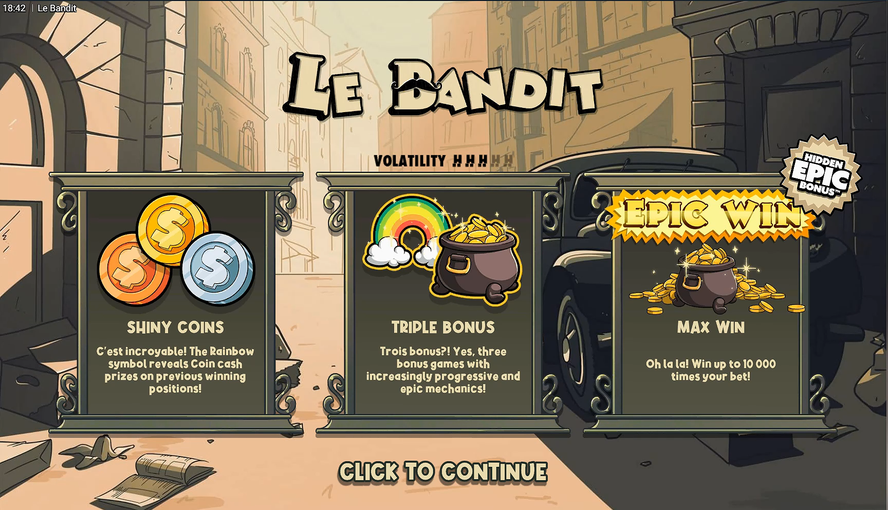 Le Bandit Demo Background