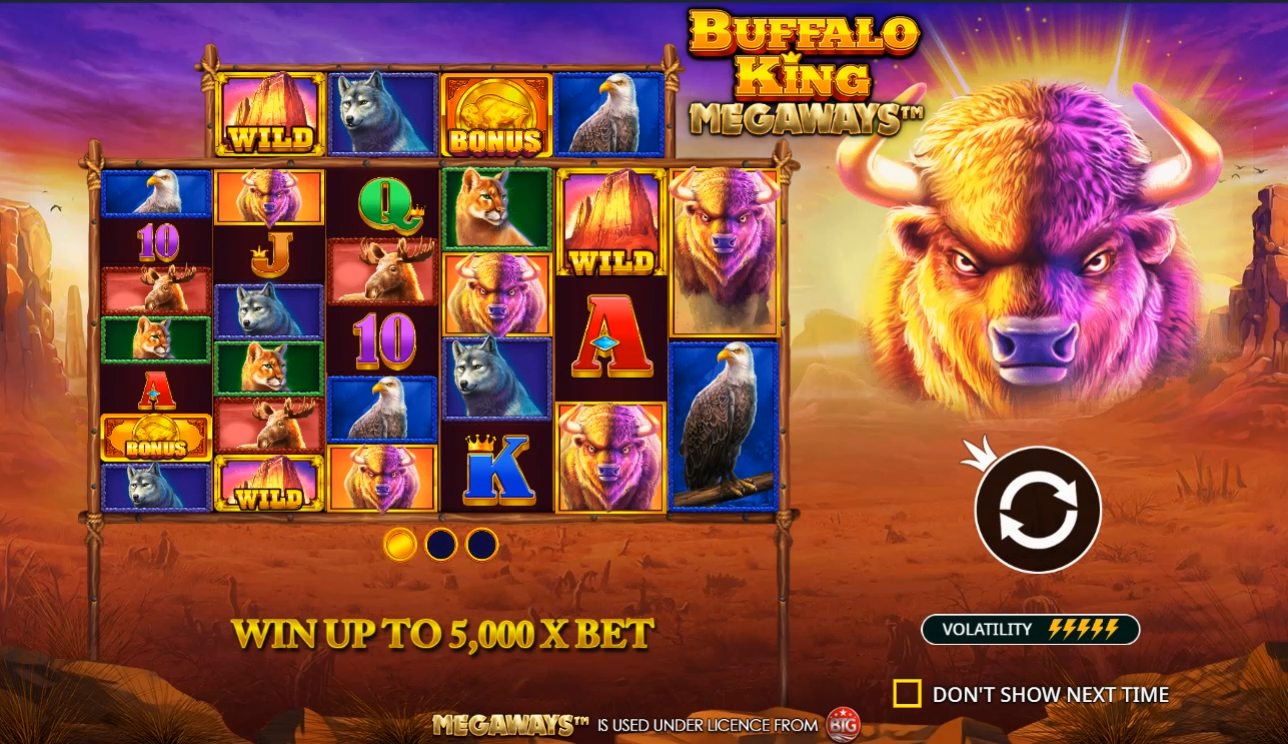 Buffalo King: Megaways Demo Background