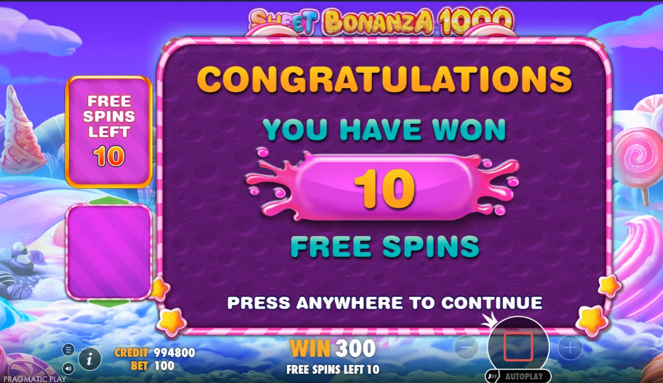 Screenshot 4 for Sweet Bonanza 1000