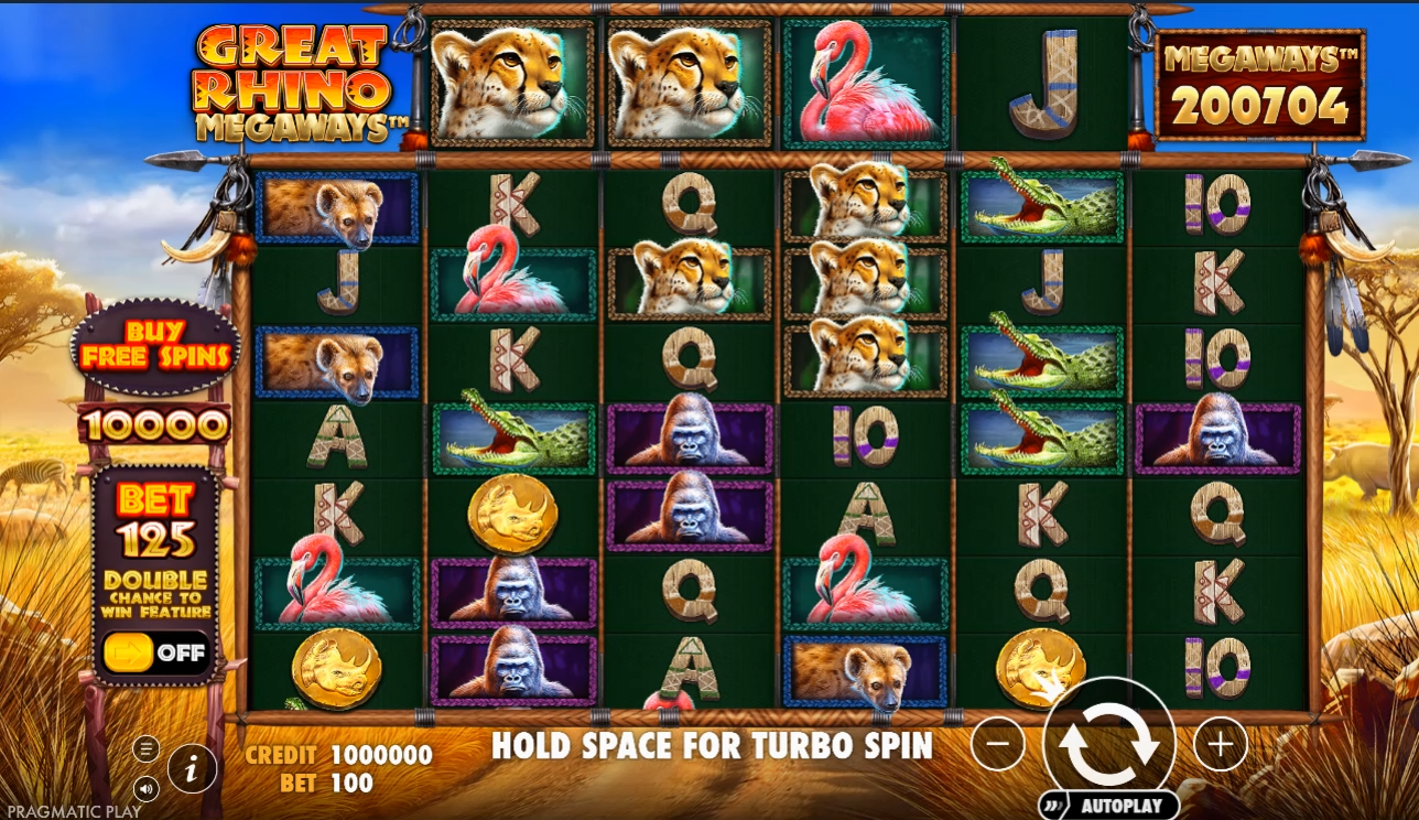 Screenshot 2 for Great Rhino: Megaways