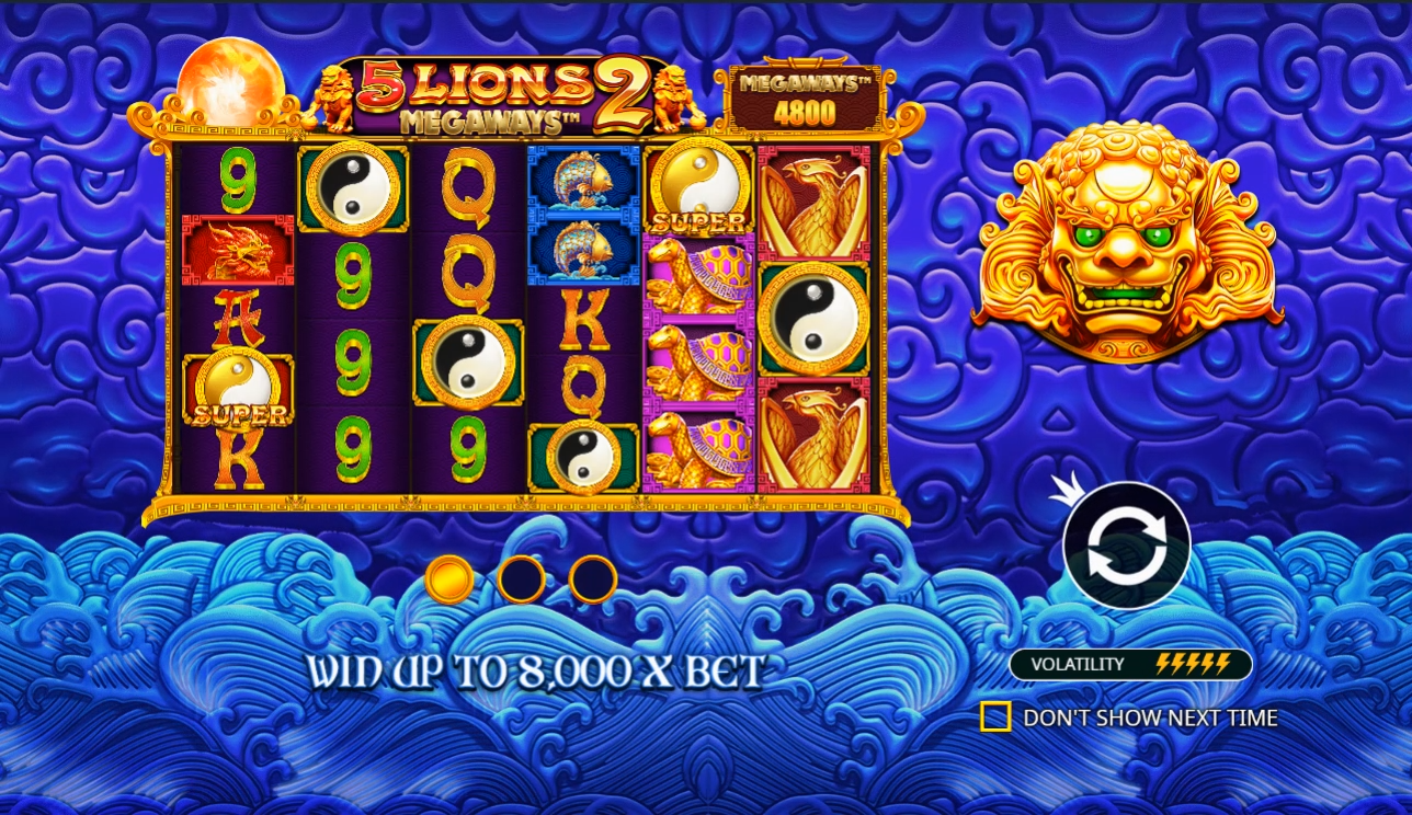 5 Lions: Megaways 2 Demo Background