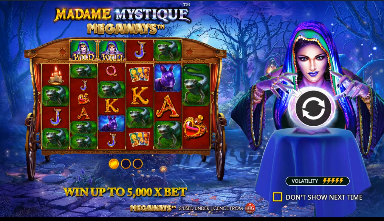Madame Mystique: Megaways Demo Background
