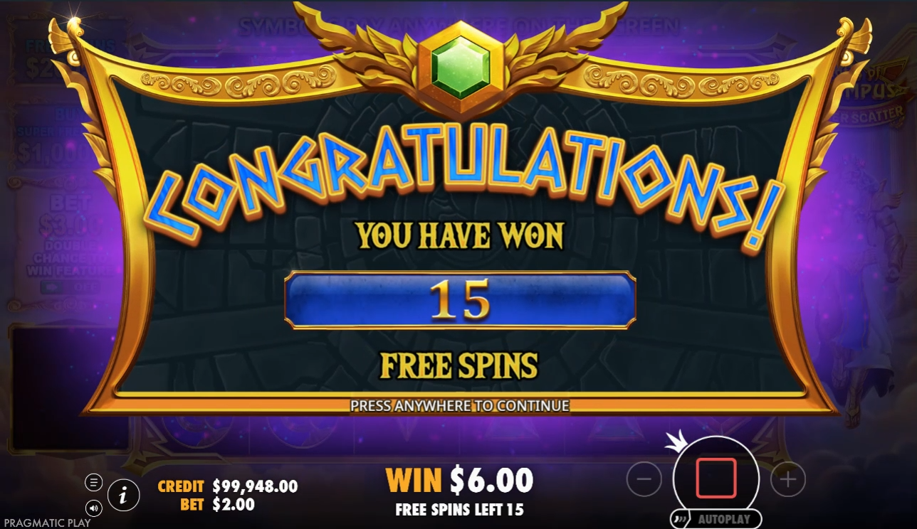 Screenshot 4 for Gates of Olympus Super Scatter